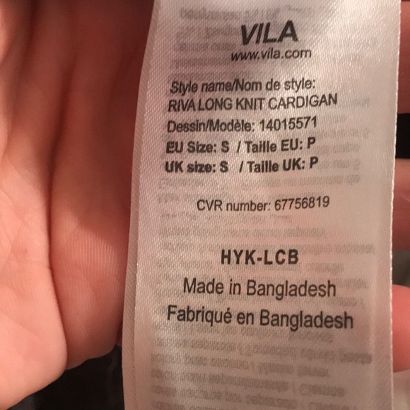 VILLA Long Knit Cardigan Small - Picture 3 of 4